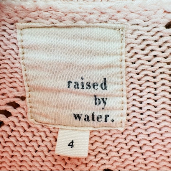 Raised By Water Baby Pink Pointelle Knit Sweater Tulle TUTU Dress H - Picture 5 of 7